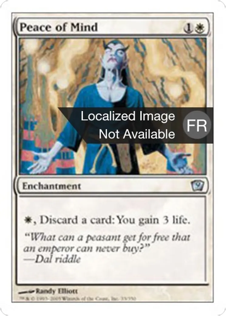 Paix de l'esprit — Ninth Edition — Magic: The Gathering