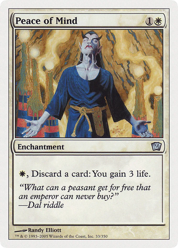 Paix de l'esprit — Ninth Edition — Magic: The Gathering