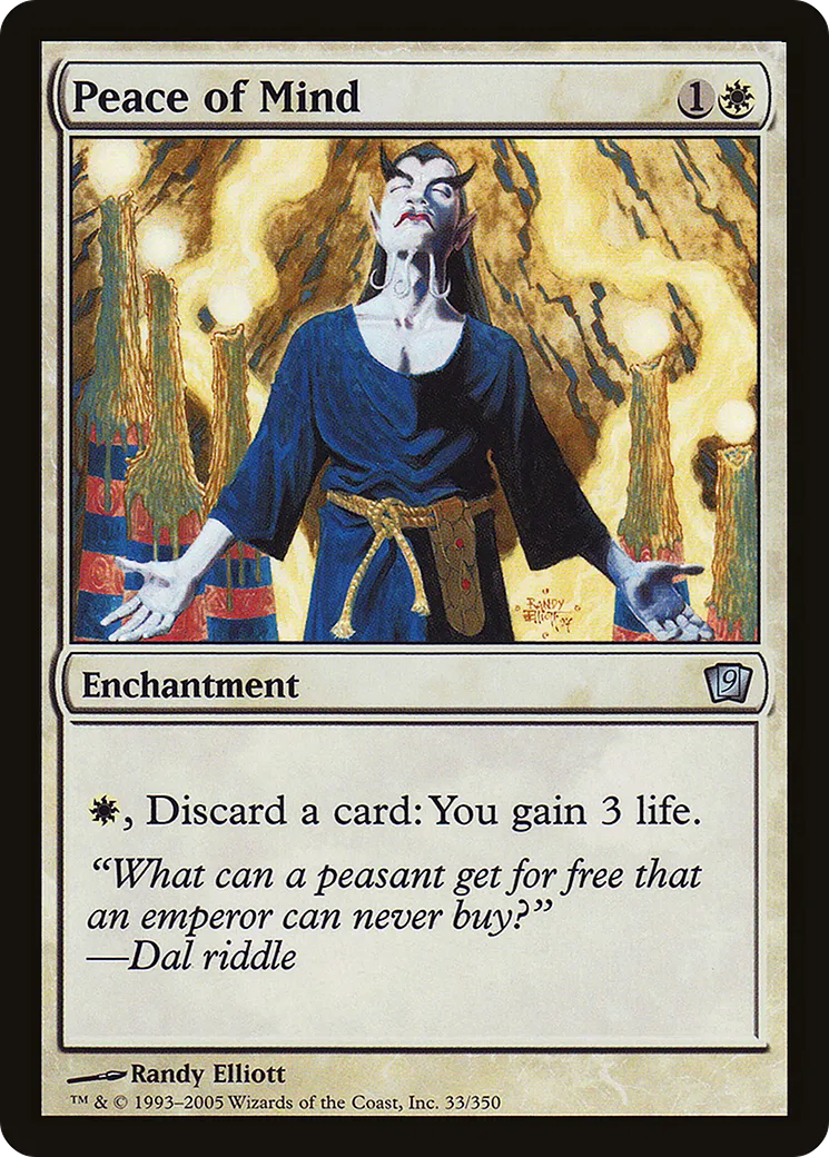Peace of Mind — Ninth Edition — Magic: The Gathering