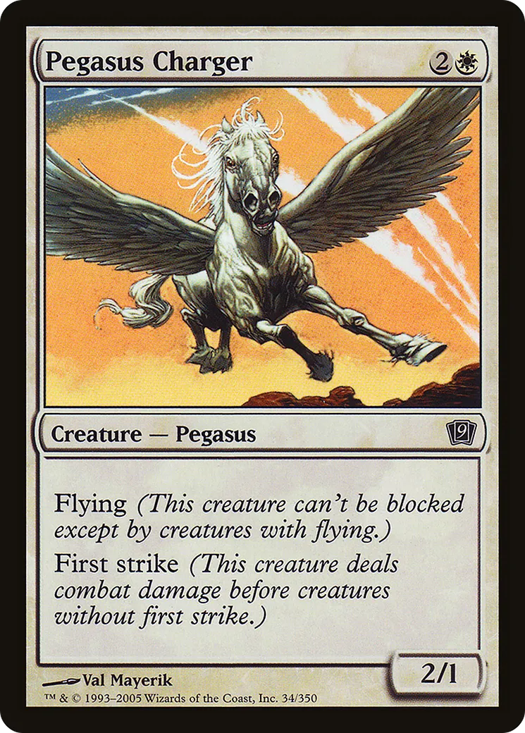 Pegasus Charger — Ninth Edition — Magic: The Gathering