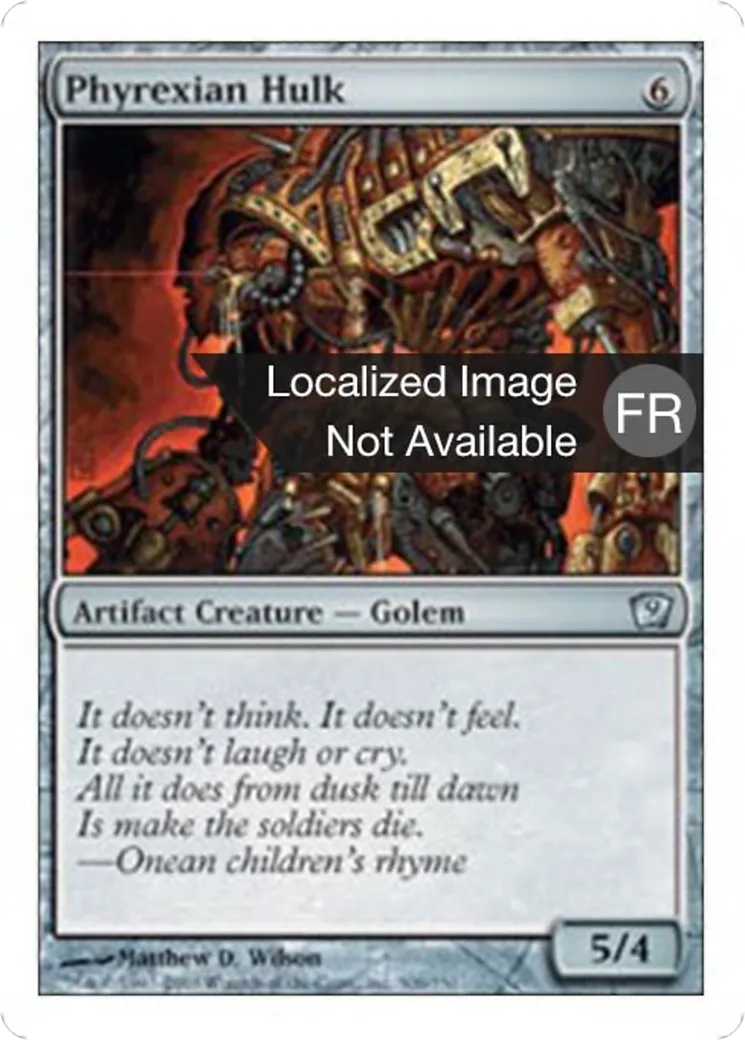 Carcasse phyrexiane — Ninth Edition — Magic: The Gathering