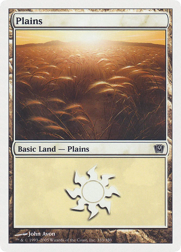Plains — Ninth Edition — Magic: The Gathering