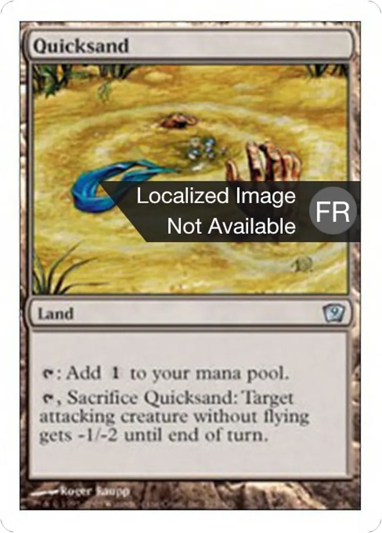 Sables mouvants — Ninth Edition — Magic: The Gathering