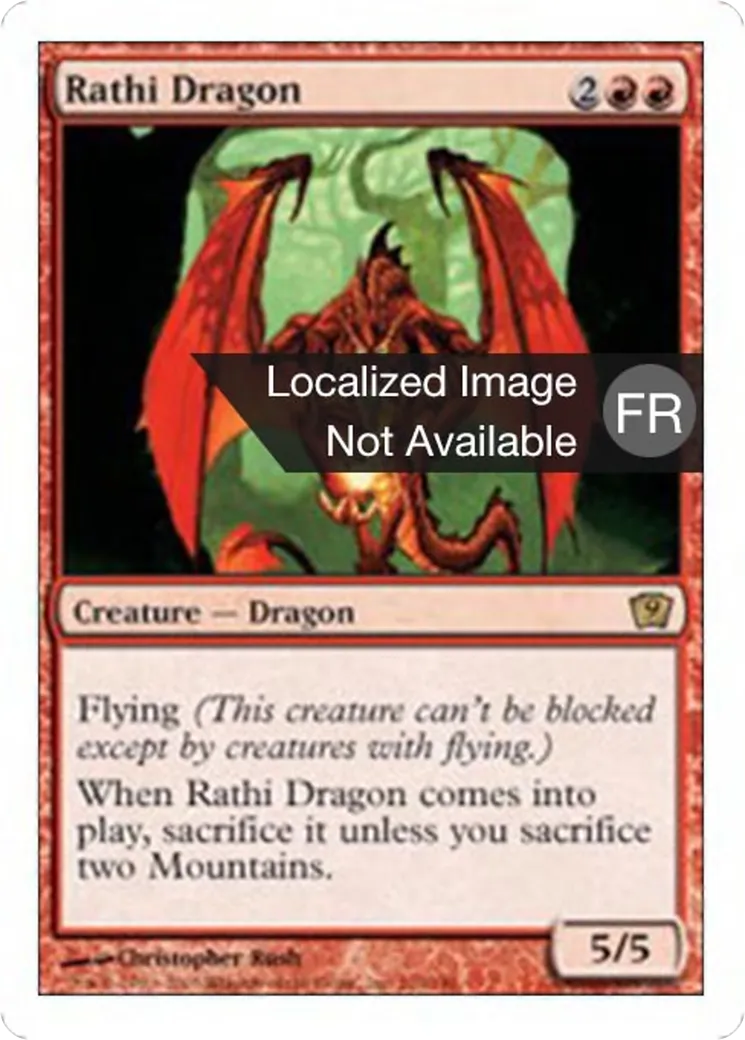 Dragon rajhi — Ninth Edition — Magic: The Gathering