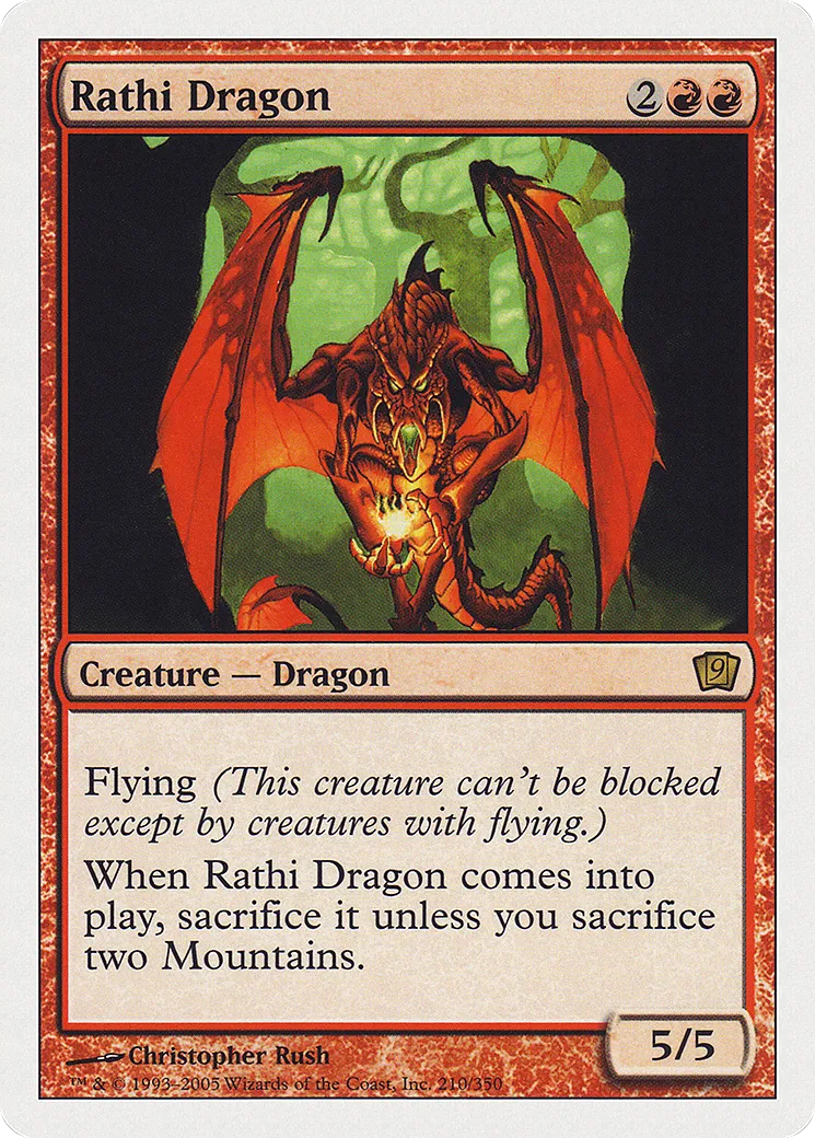 Rathi Dragon — Ninth Edition — Magic: The Gathering
