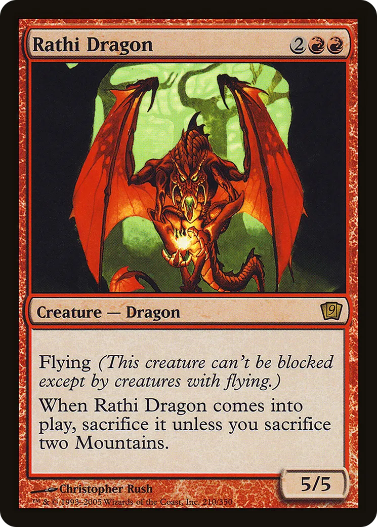 Rathi Dragon — Ninth Edition — Magic: The Gathering