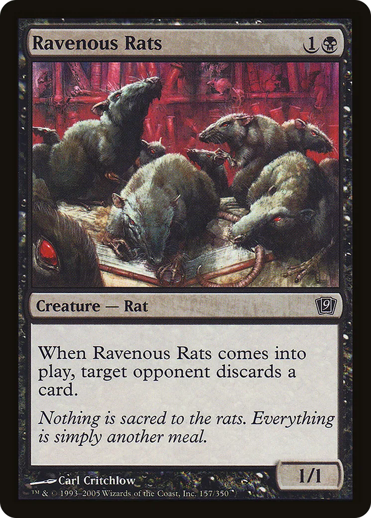 Ravenous Rats — Ninth Edition — Magic: The Gathering