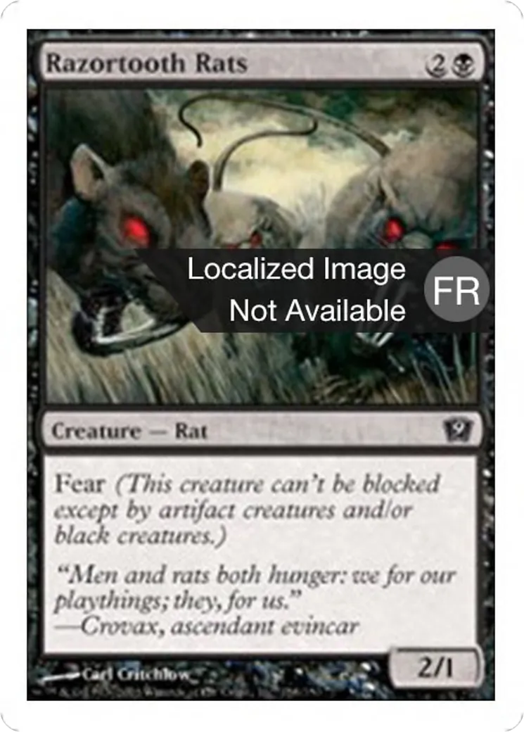 Rats aux dents tranchantes — Ninth Edition — Magic: The Gathering