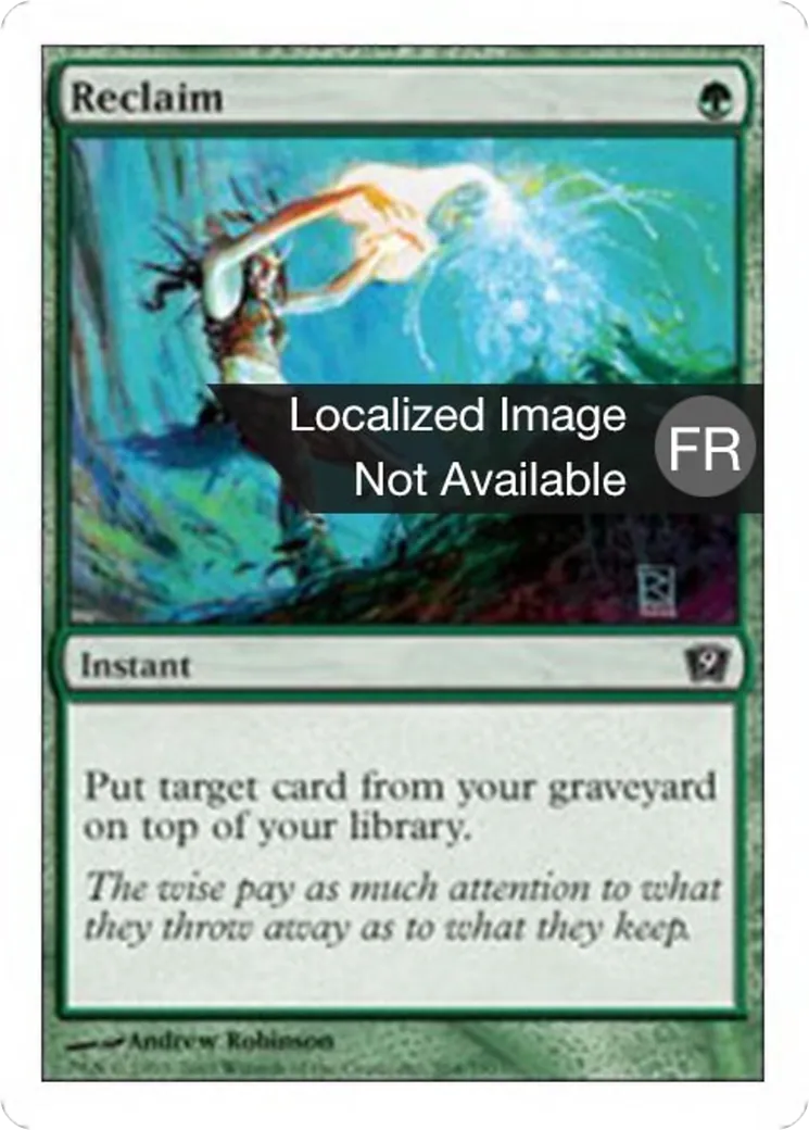 Récupération — Ninth Edition — Magic: The Gathering