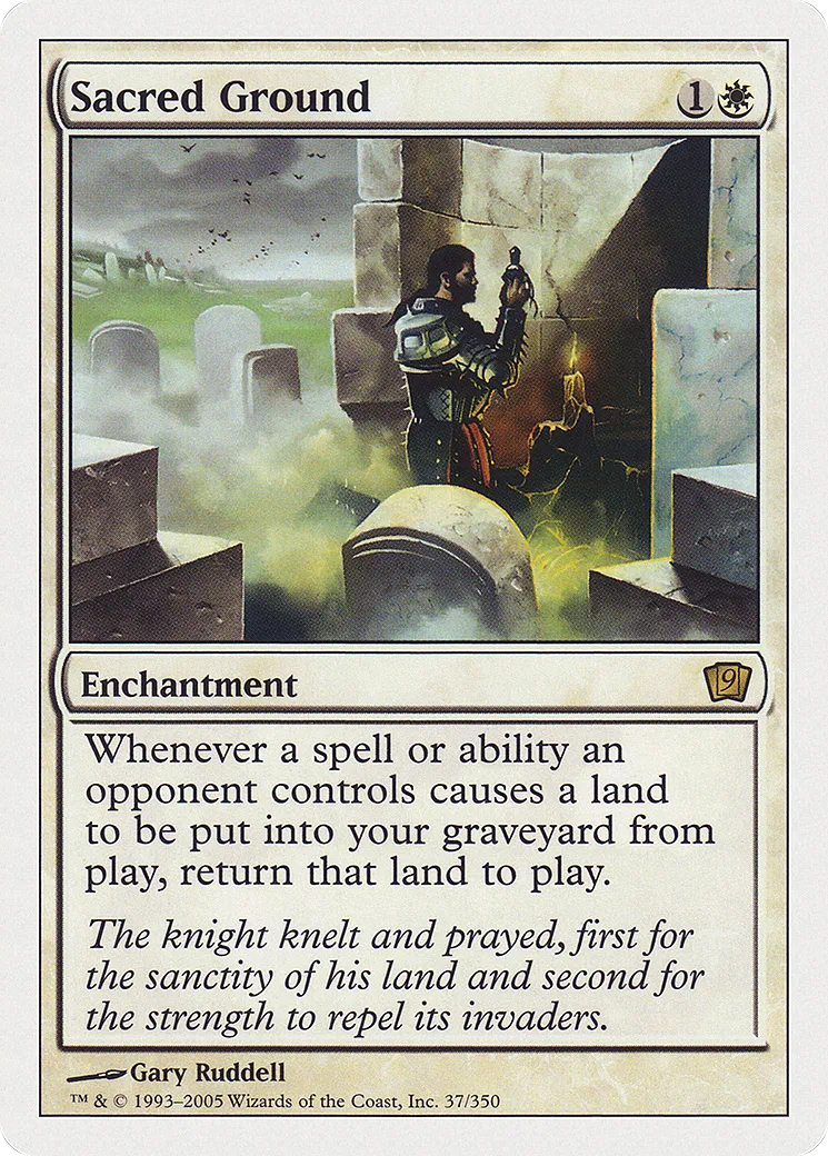 Sacred Ground — Ninth Edition — Magic: The Gathering