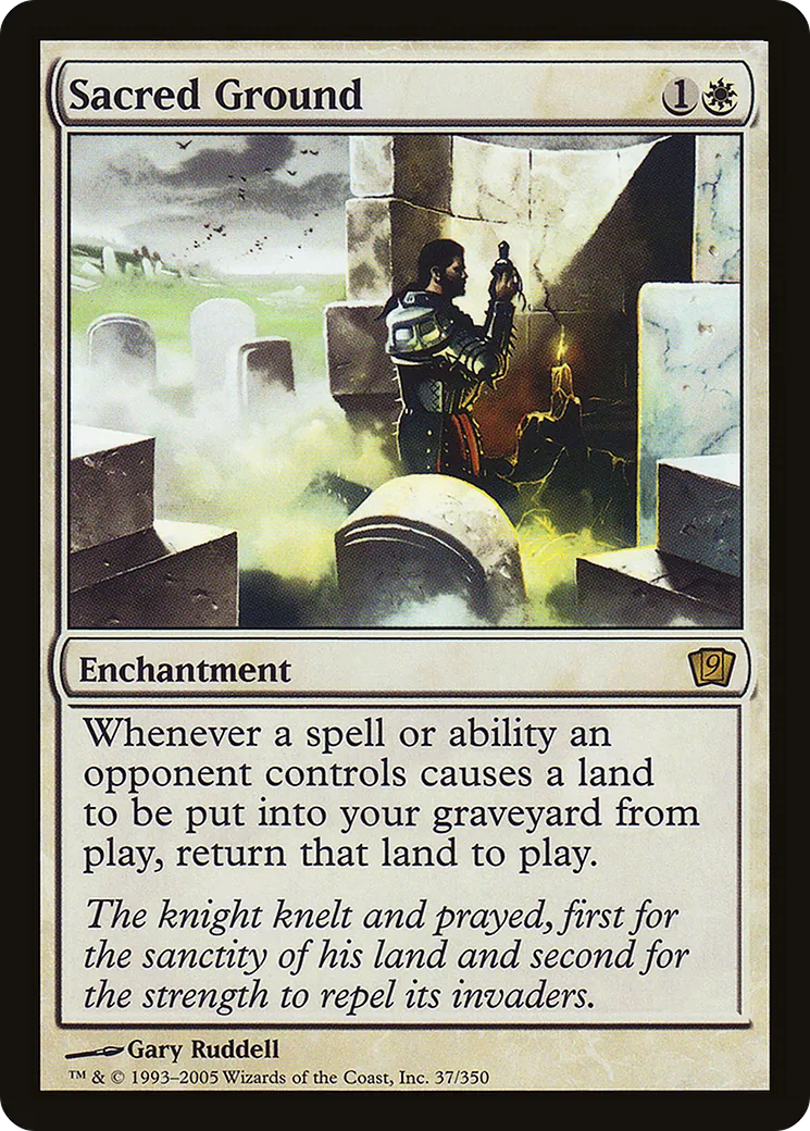 Sacred Ground — Ninth Edition — Magic: The Gathering