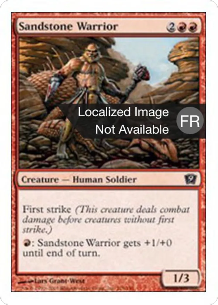 Guerrier de grès — Ninth Edition — Magic: The Gathering