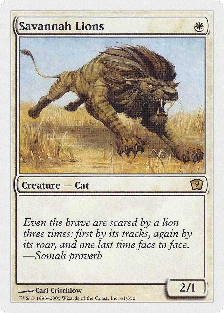 Savannah Lions — Ninth Edition — Magic: The Gathering