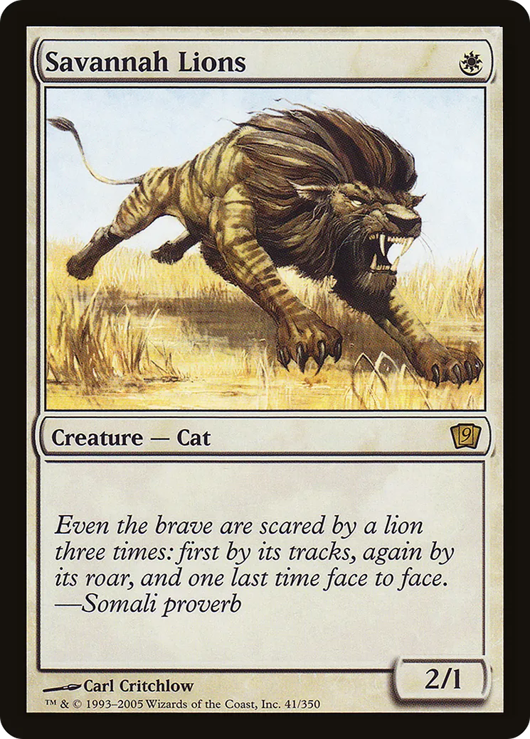 Savannah Lions — Ninth Edition — Magic: The Gathering