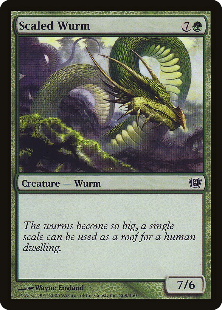 Scaled Wurm — Ninth Edition — Magic: The Gathering