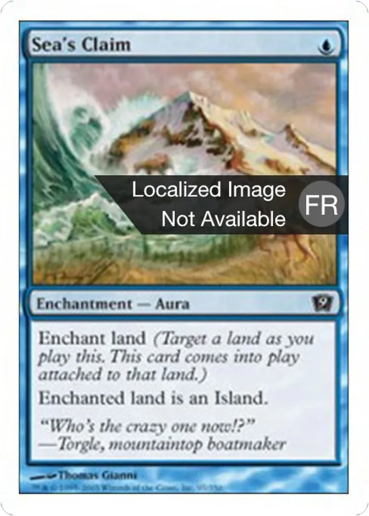 Revendication par la mer — Ninth Edition — Magic: The Gathering