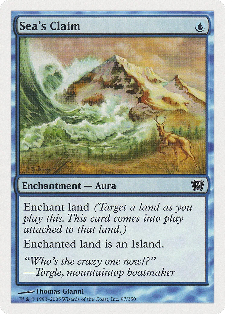 Revendication par la mer — Ninth Edition — Magic: The Gathering