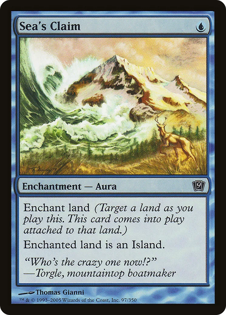 Sea's Claim — Ninth Edition — Magic: The Gathering