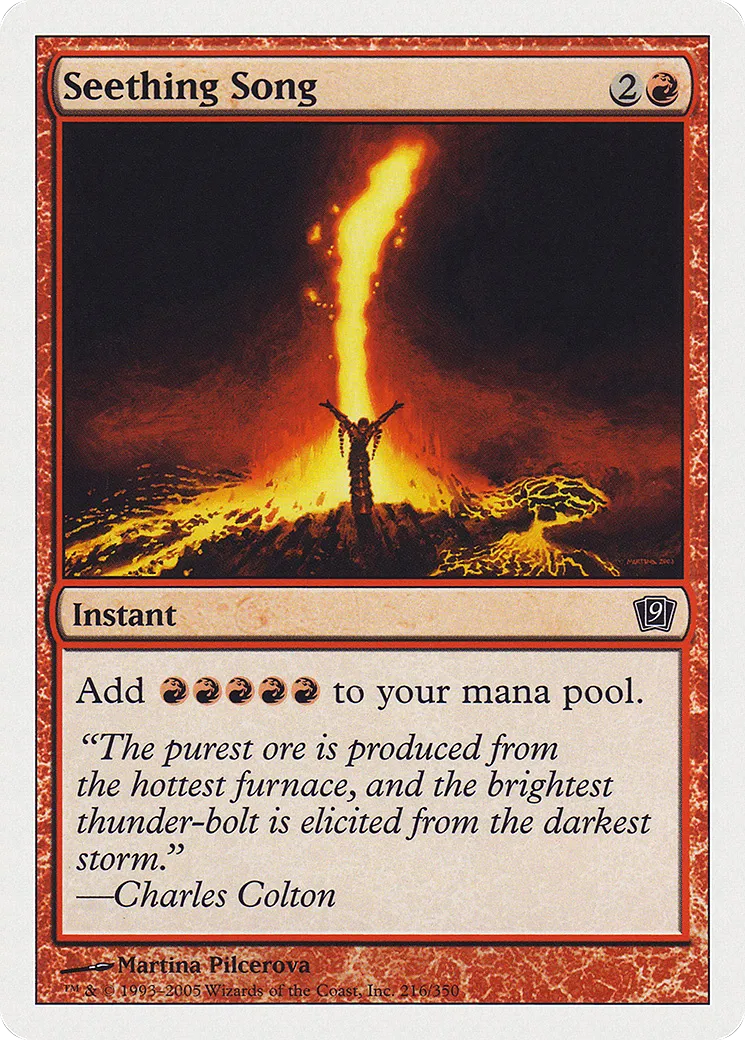 Seething Song — Ninth Edition — Magic: The Gathering