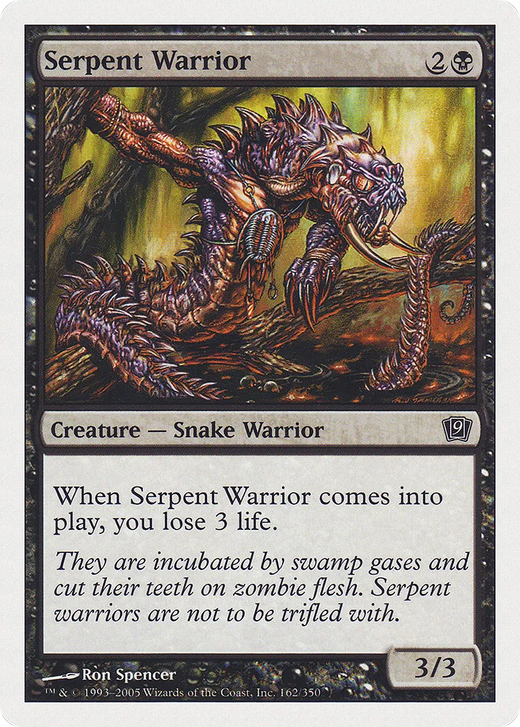 Serpent Warrior — Ninth Edition — Magic: The Gathering