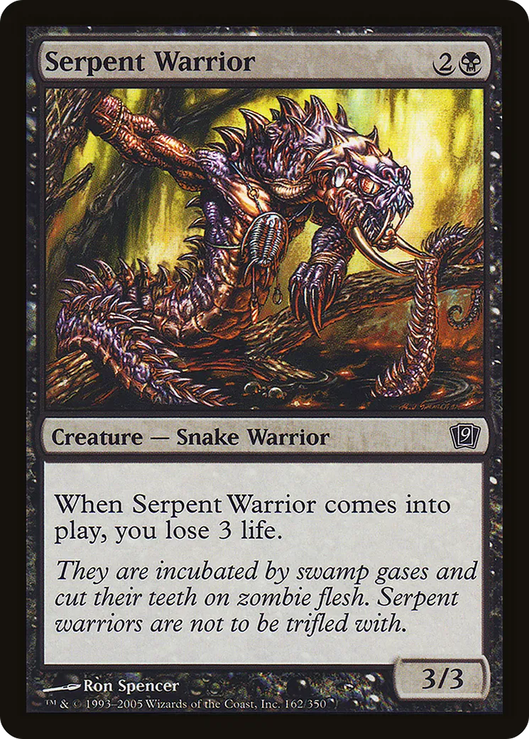Serpent Warrior — Ninth Edition — Magic: The Gathering