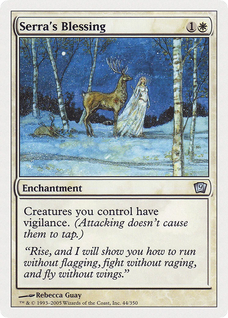 Serra's Blessing — Ninth Edition — Magic: The Gathering