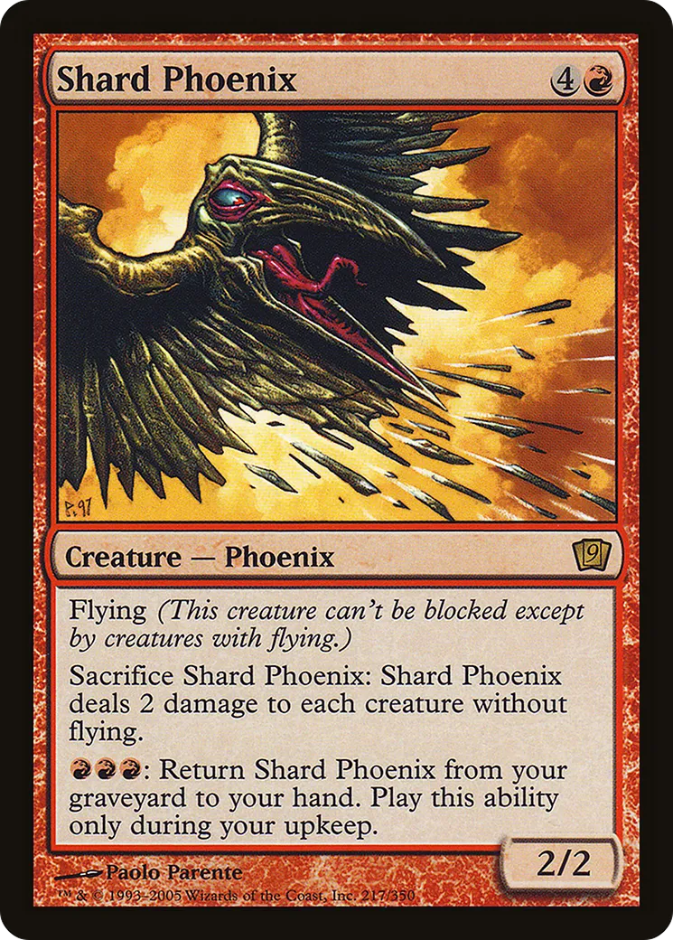 Shard Phoenix — Ninth Edition — Magic: The Gathering