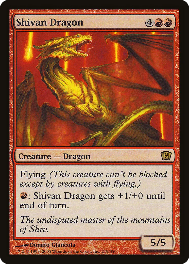 Shivan Dragon — Ninth Edition — Magic: The Gathering