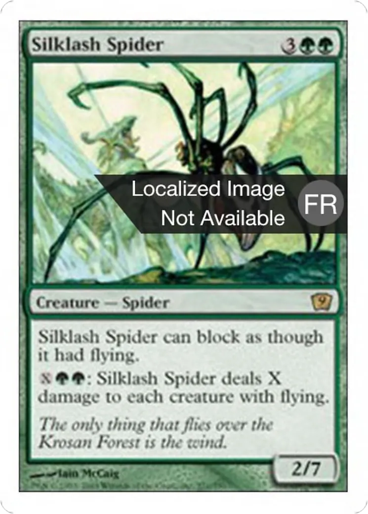 Araignée fouettesoie — Ninth Edition — Magic: The Gathering