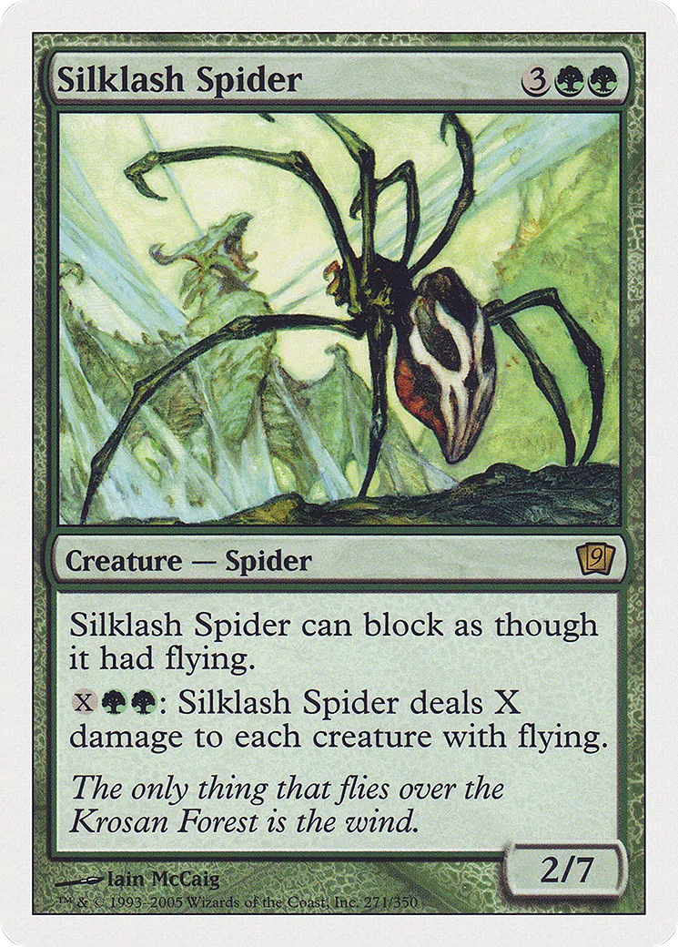 Silklash Spider — Ninth Edition — Magic: The Gathering