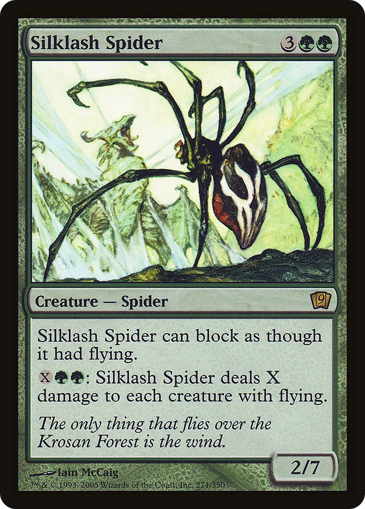 Silklash Spider — Ninth Edition — Magic: The Gathering