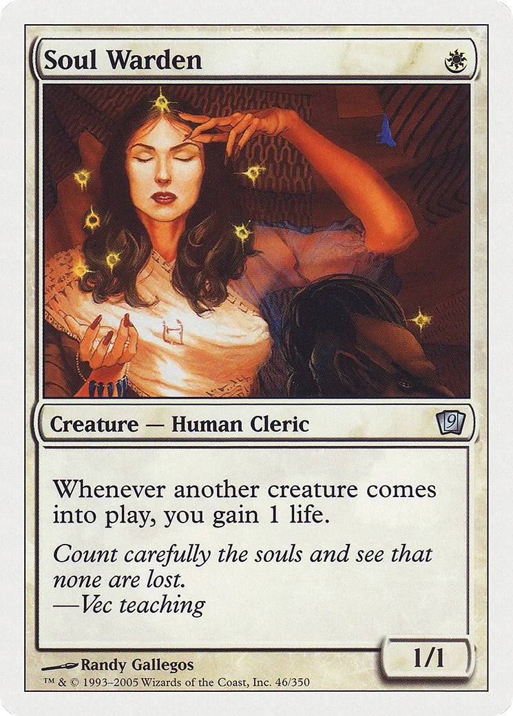 Soul Warden — Ninth Edition — Magic: The Gathering