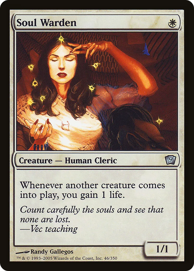 Soul Warden — Ninth Edition — Magic: The Gathering