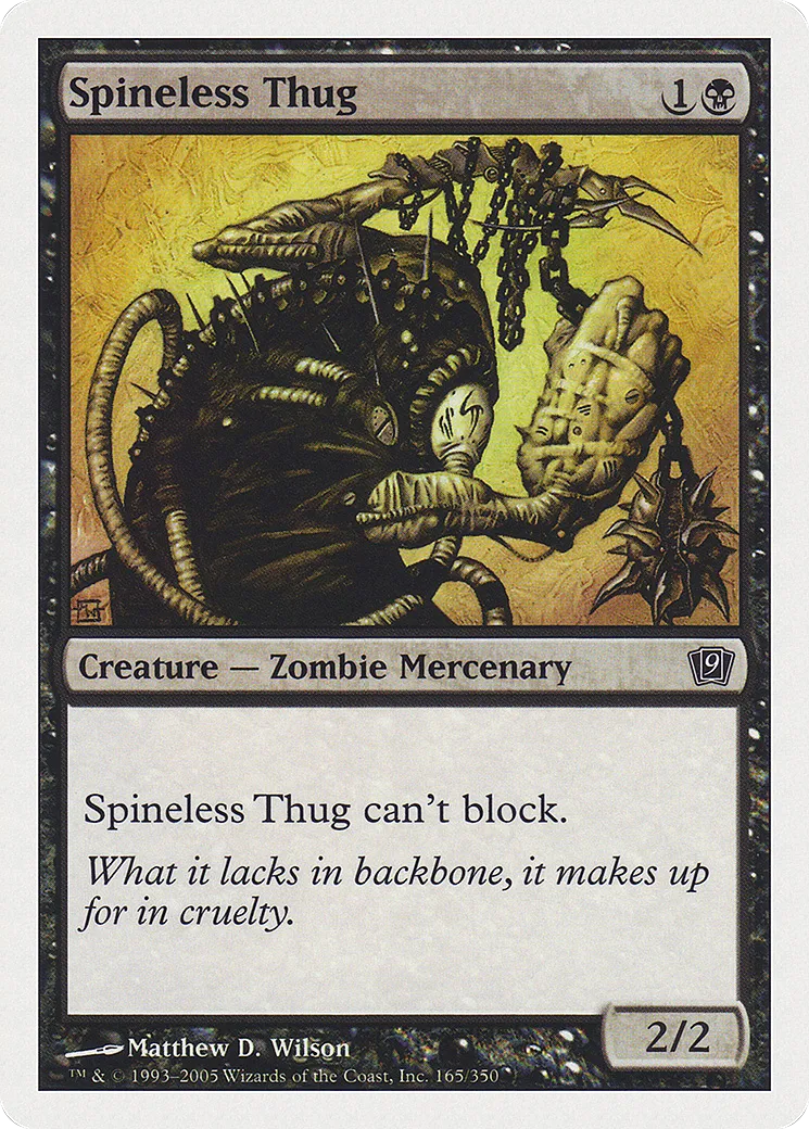 Spineless Thug — Ninth Edition — Magic: The Gathering