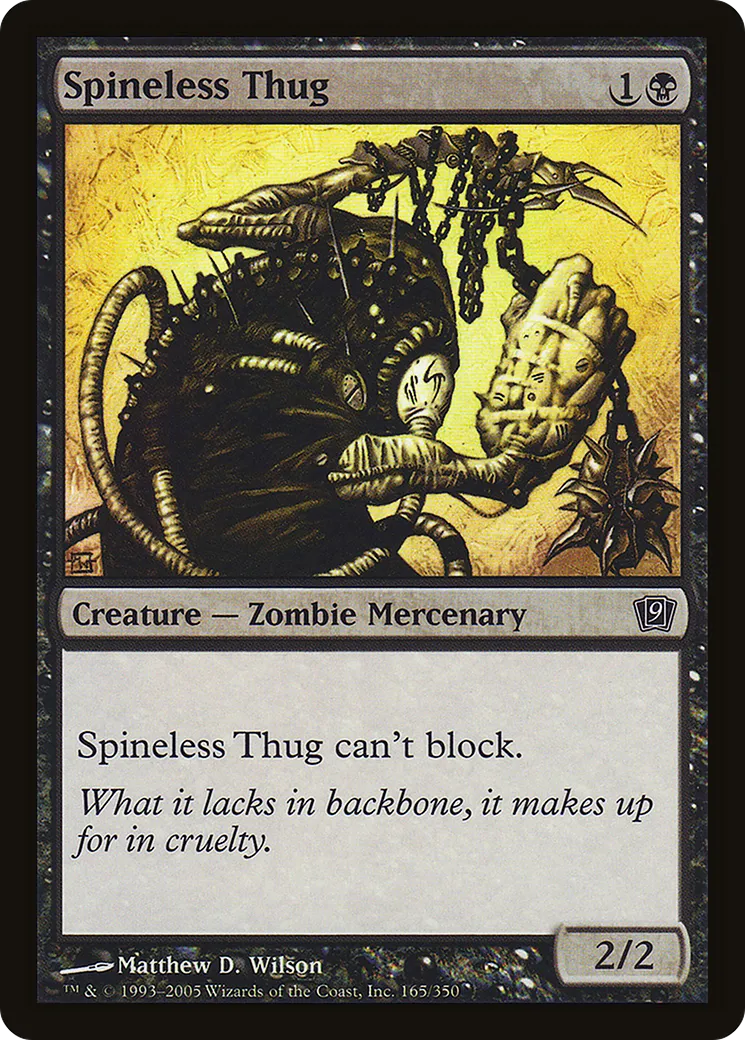Spineless Thug — Ninth Edition — Magic: The Gathering