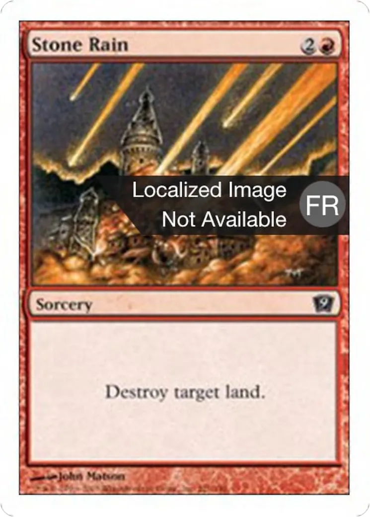 Pluie de pierres — Ninth Edition — Magic: The Gathering