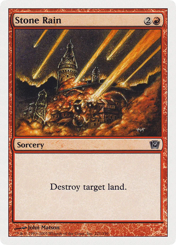 Pluie de pierres — Ninth Edition — Magic: The Gathering