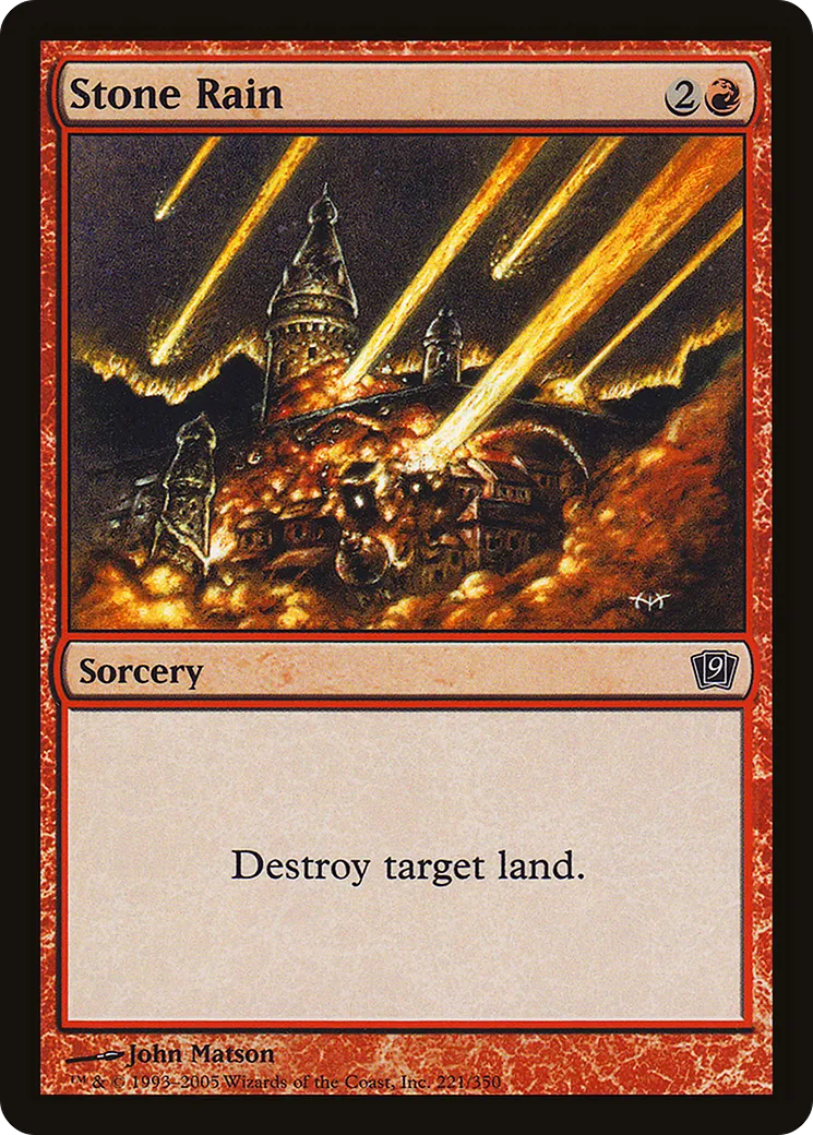 Stone Rain — Ninth Edition — Magic: The Gathering