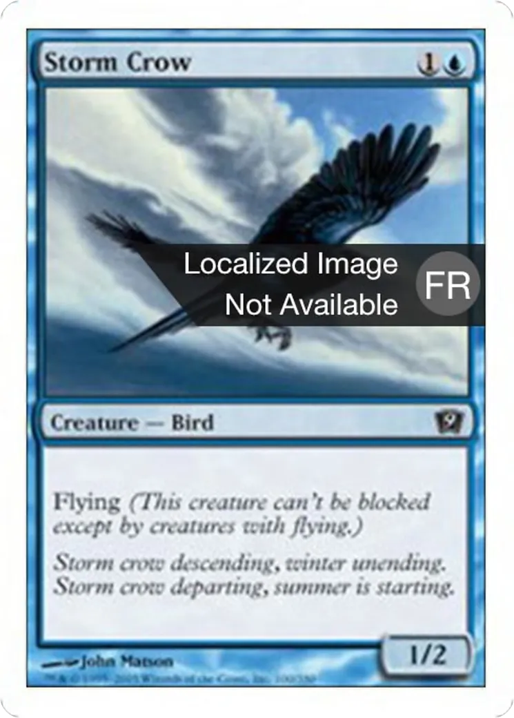 Corbeau de l'orage — Ninth Edition — Magic: The Gathering