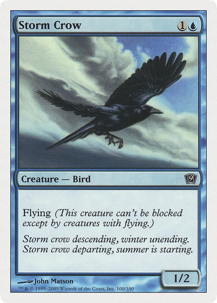 Storm Crow — Ninth Edition — Magic: The Gathering