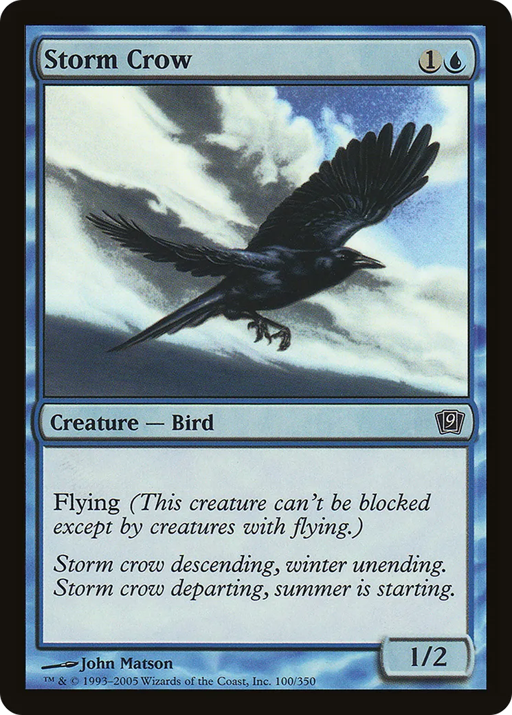 Storm Crow — Ninth Edition — Magic: The Gathering