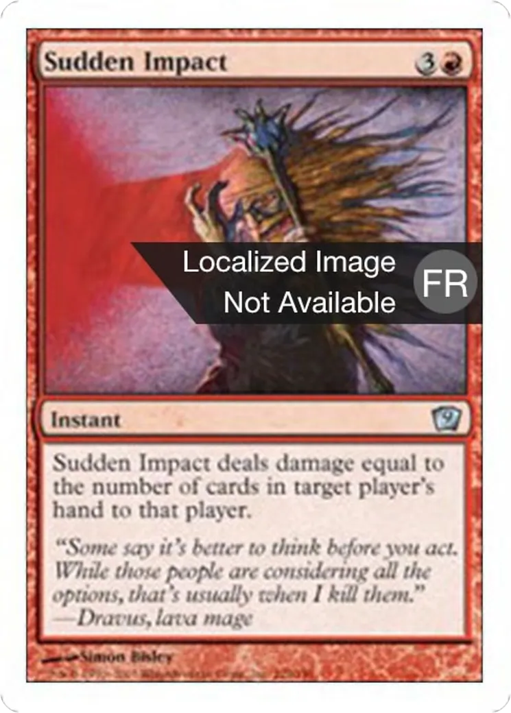 Choc soudain — Ninth Edition — Magic: The Gathering