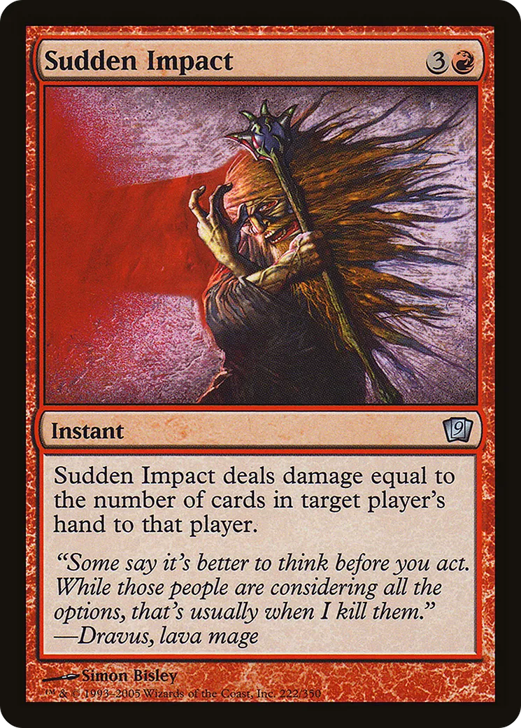 Choc soudain — Ninth Edition — Magic: The Gathering
