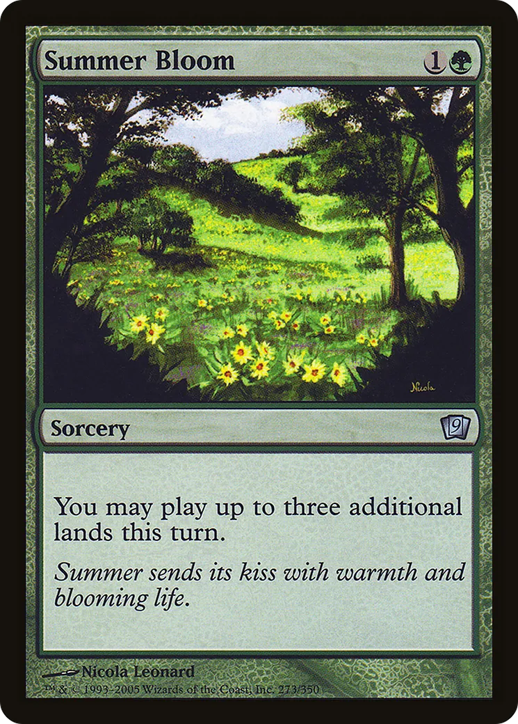 Summer Bloom — Ninth Edition — Magic: The Gathering