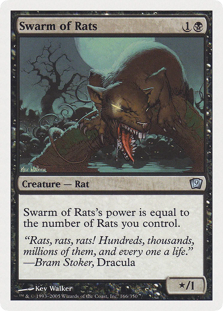 Swarm of Rats — Ninth Edition — Magic: The Gathering