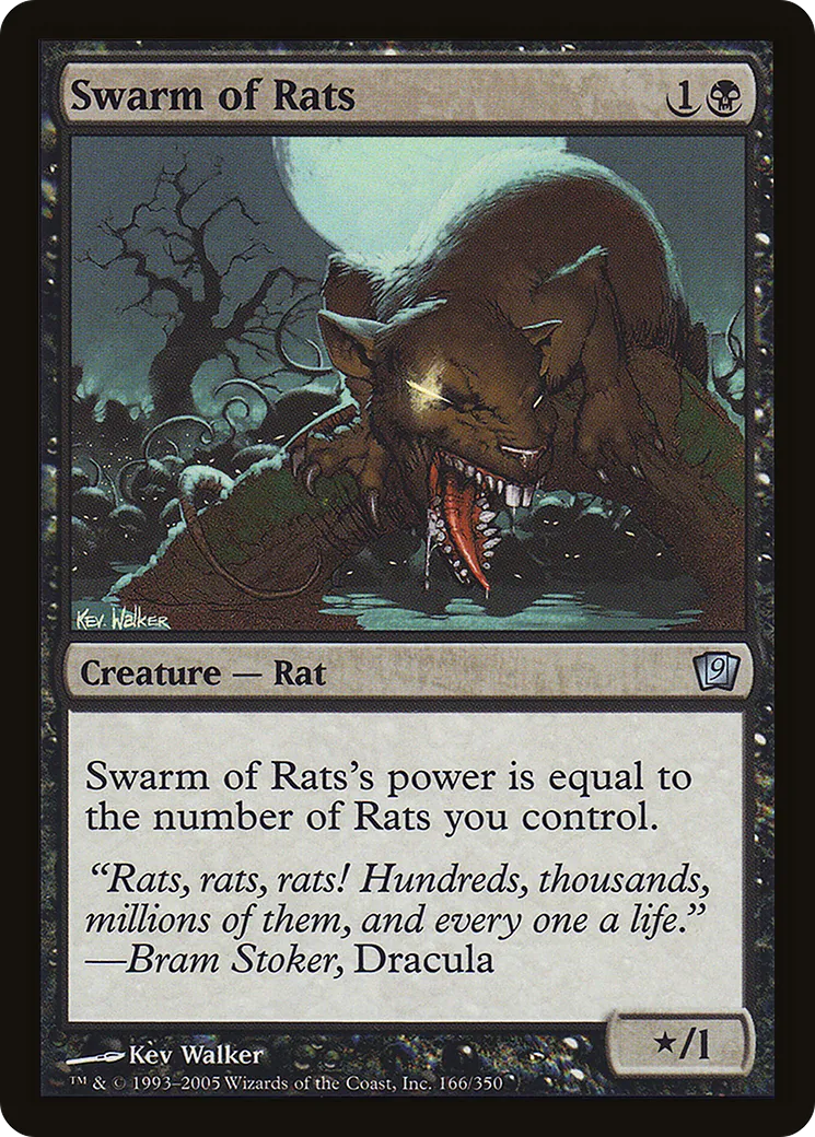 Swarm of Rats — Ninth Edition — Magic: The Gathering