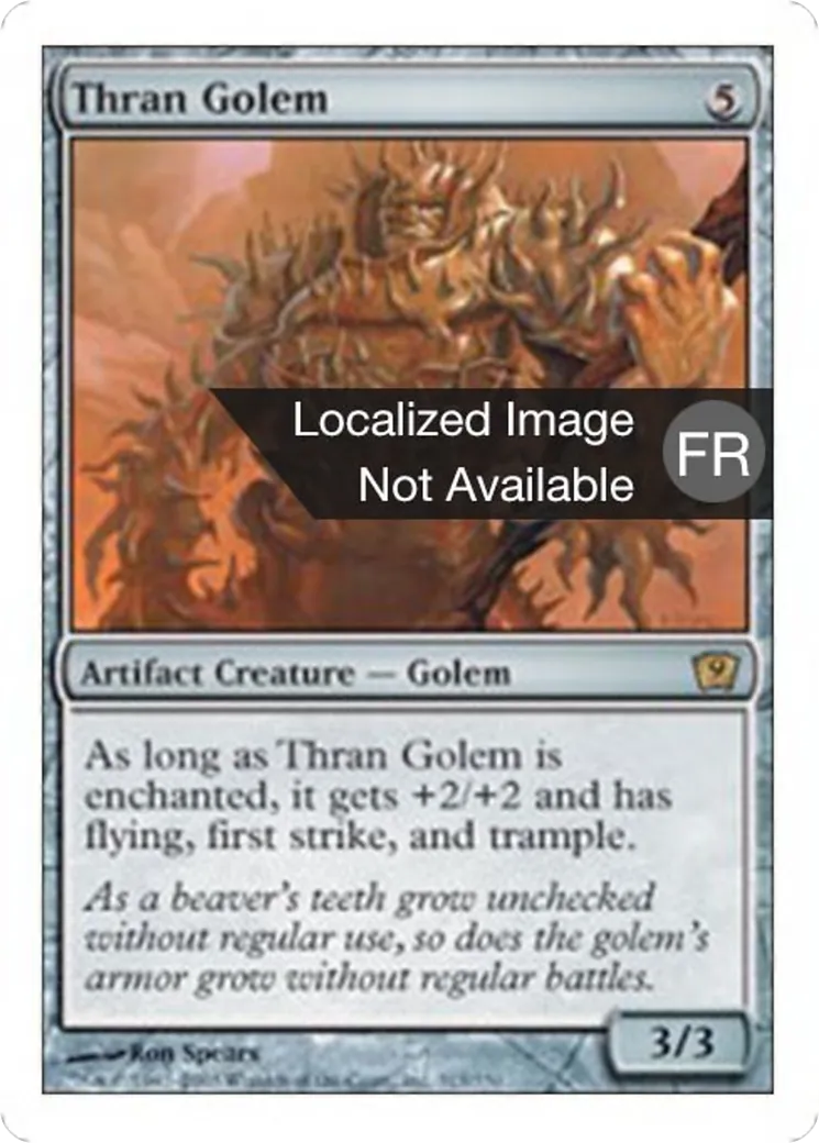 Golem thran — Ninth Edition — Magic: The Gathering