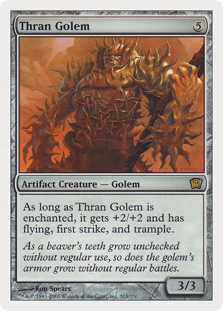 Thran Golem — Ninth Edition — Magic: The Gathering