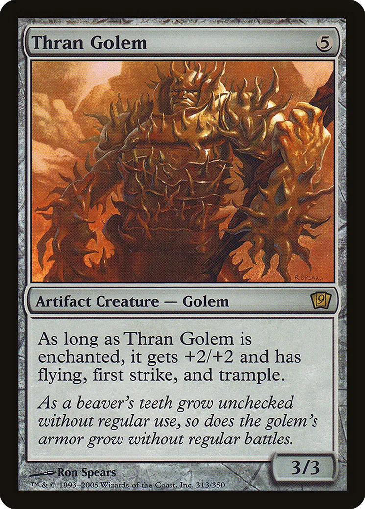 Thran Golem — Ninth Edition — Magic: The Gathering