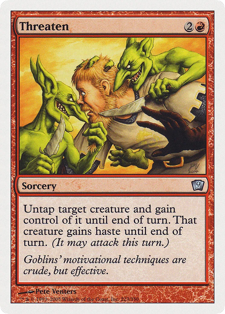 Menace — Ninth Edition — Magic: The Gathering